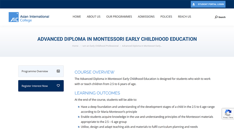 Diploma Course for Teaching Children Up To 6 Years