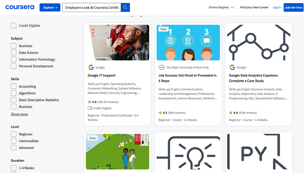  Employers Look At Coursera Certificates