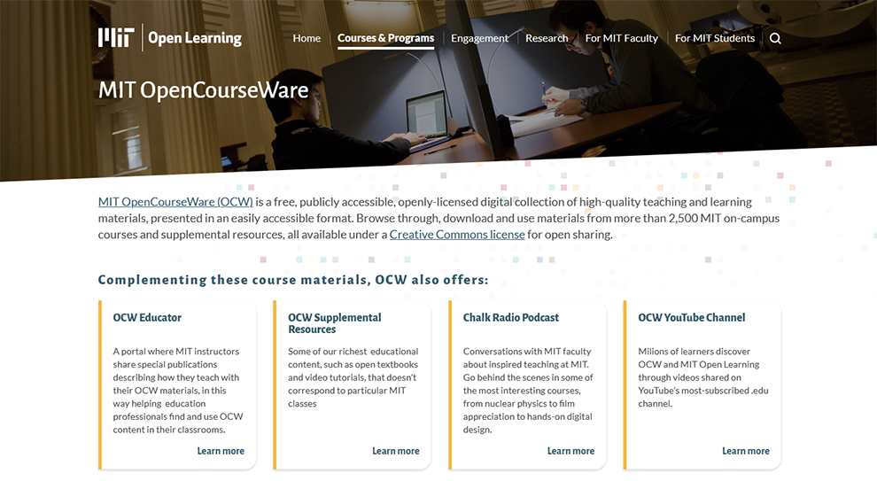 MIT OpenCourseWare