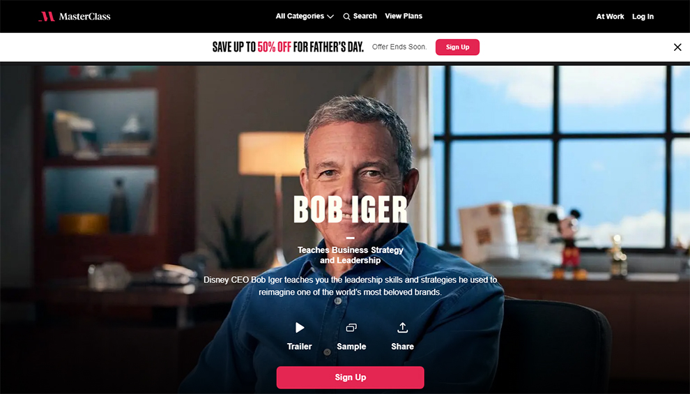 Bob Iger Teaches Business Strategy and Leadership
