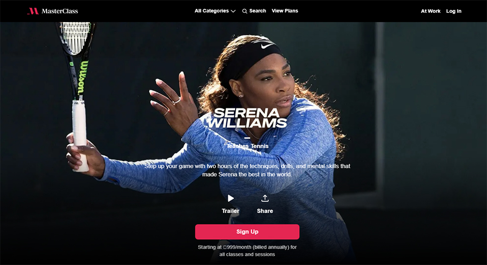 Serena Williams Teaches Tennis