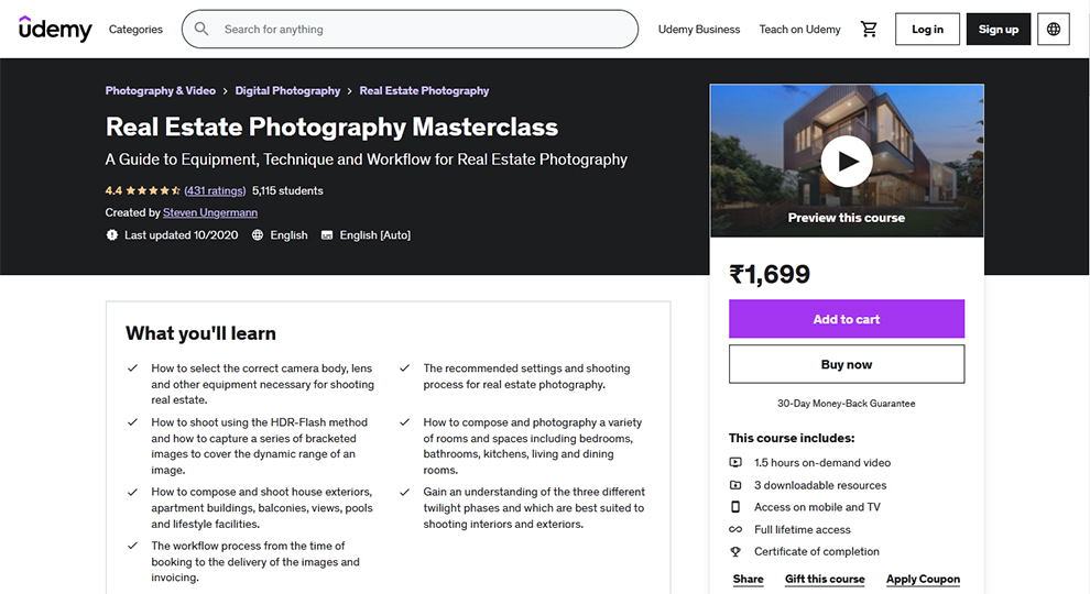 Real Estate Photography Masterclass